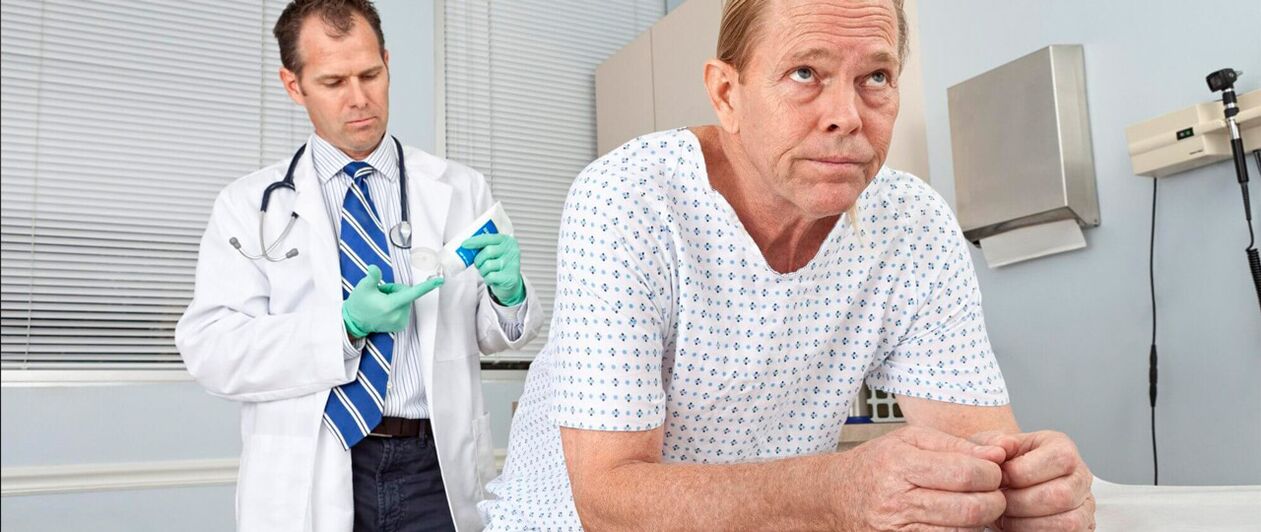 Prostatitis Therapie am Dokter Empfang