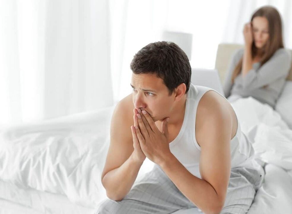 e Mann mat enger schlechter Potenz duerch Prostatitis